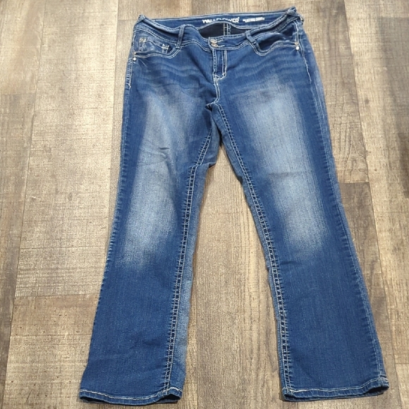 Wallflower Women's Blue Boot Cut Jeans - Picture 1 of 9